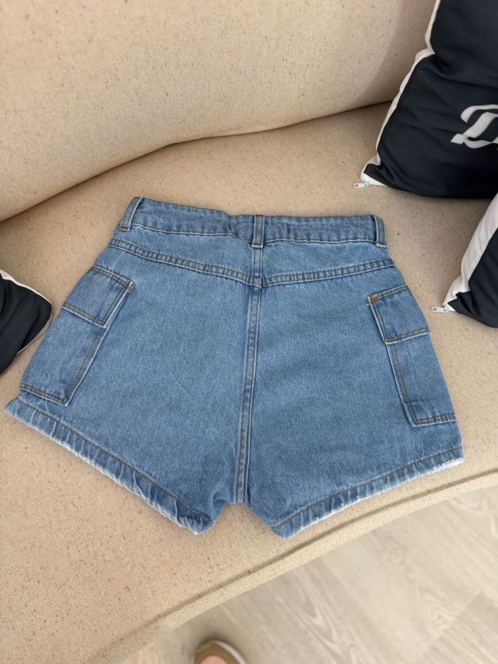 shorts jeans cargo azul claro 001 shorts jeans cargo azul claro 001