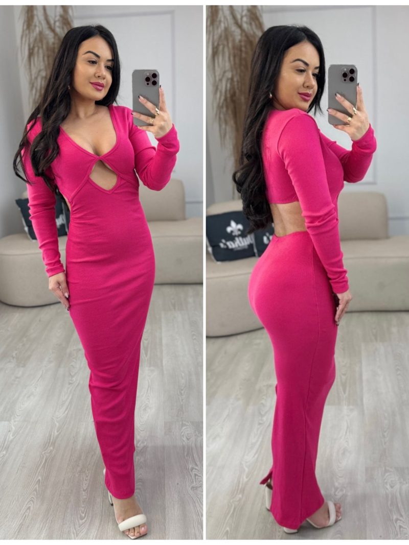 vestido longo tamara rosa pink 256