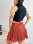 shorts saia plissado terracota 120