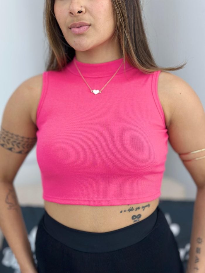 cropped gola alta pink 280