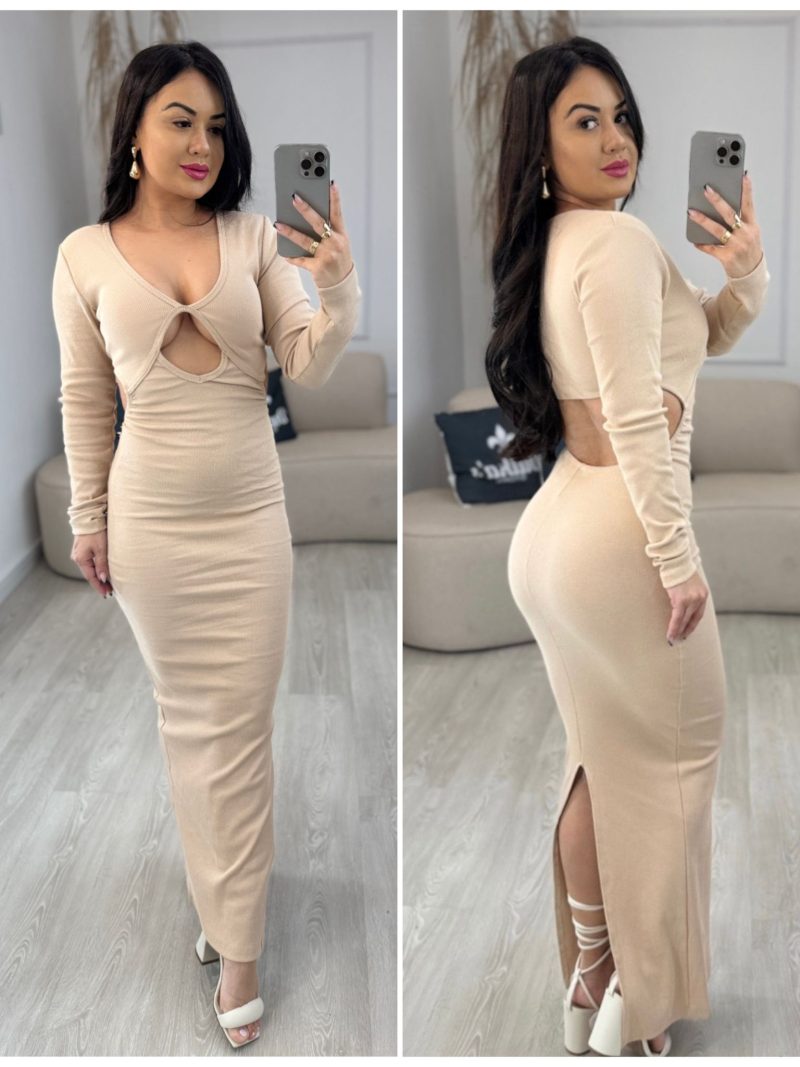 vestido longo tamara nude 258