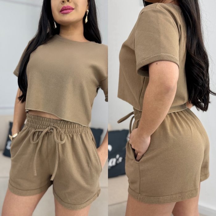 conjunto moletinho café 249 conjunto moletinho café 249