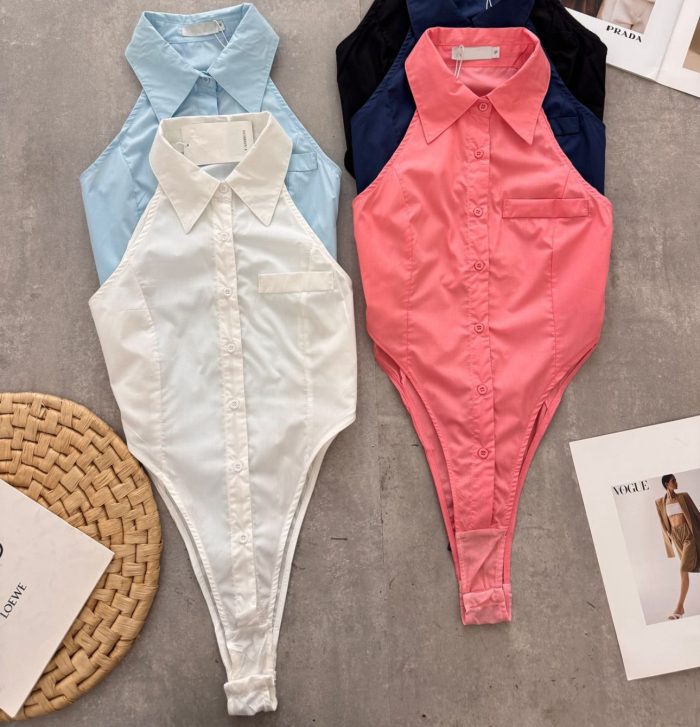 body anarruga azul 165 body anarruga azul 165