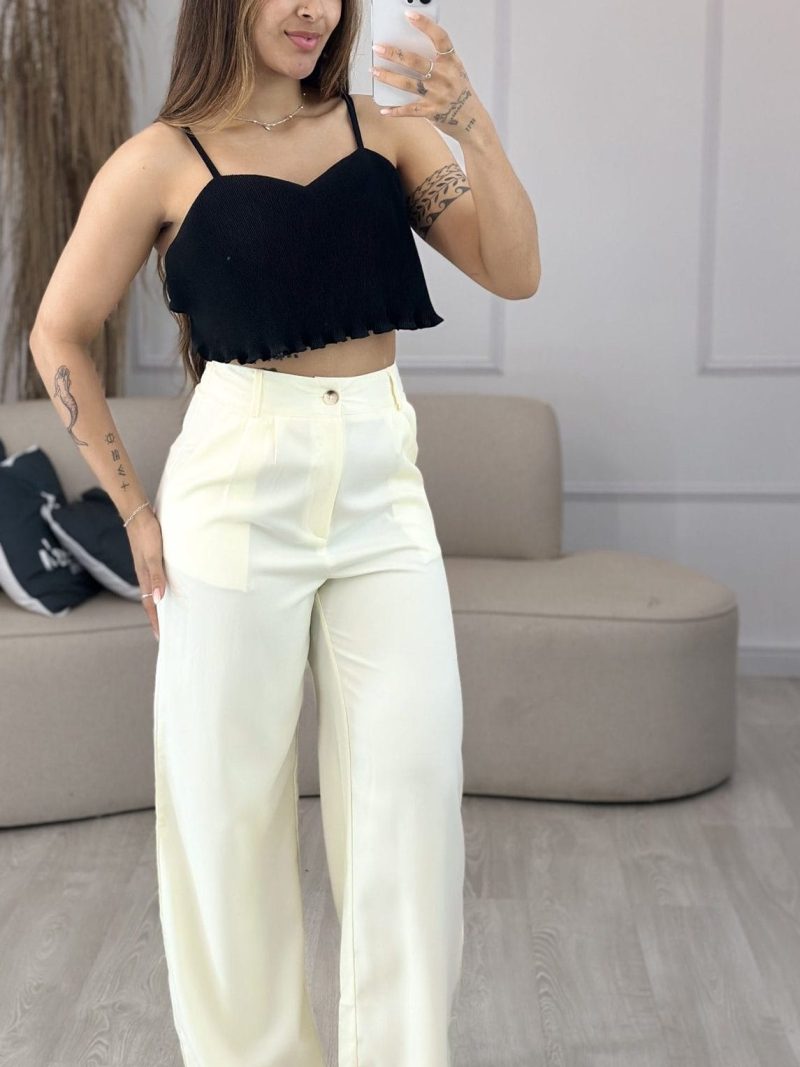 calca pantalona creme 166
