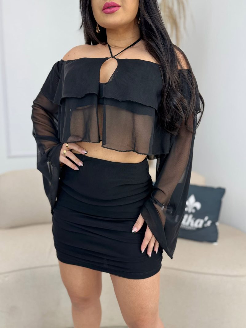 conjunto tule preto 231