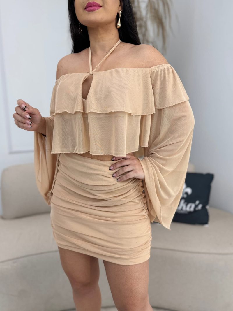 conjunto tule nude 230