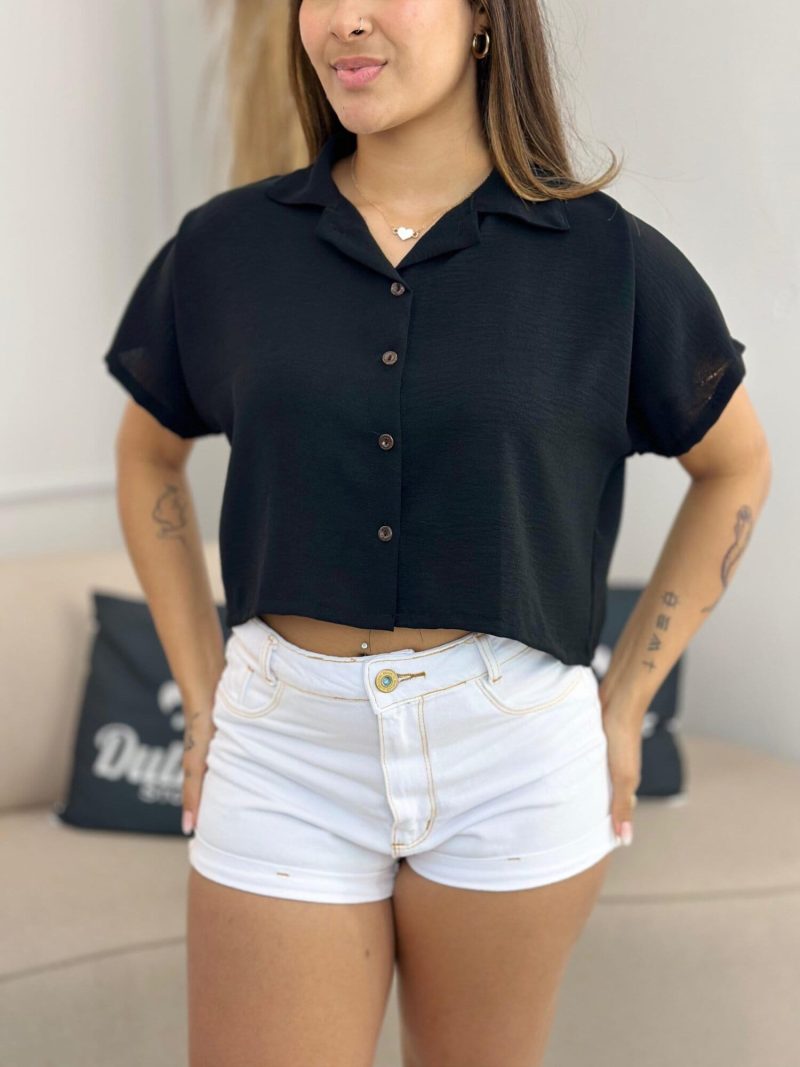 cropped botão preto 189