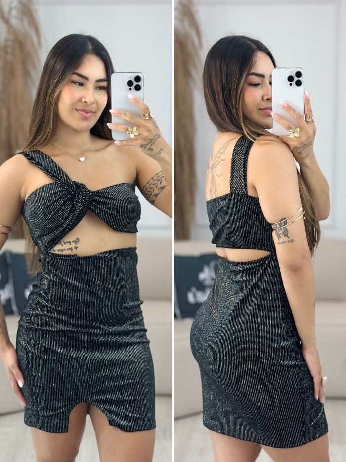 vestido luxo lurex preto 177 vestido luxo lurex preto 177