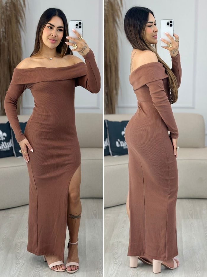 vestido longo helen marrom 260 vestido longo helen marrom 260