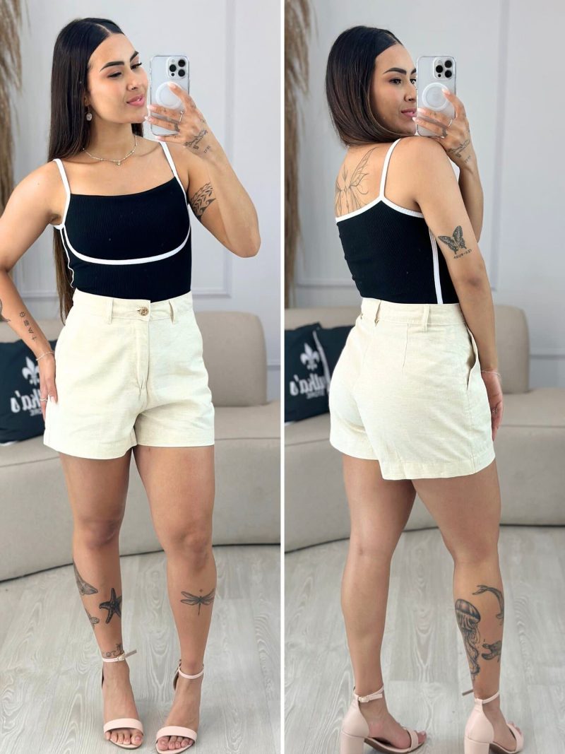 shorts sarja natural 551