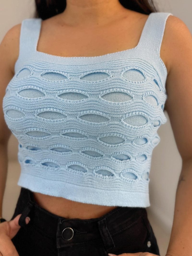 cropped furadinho modal azul bebe 436