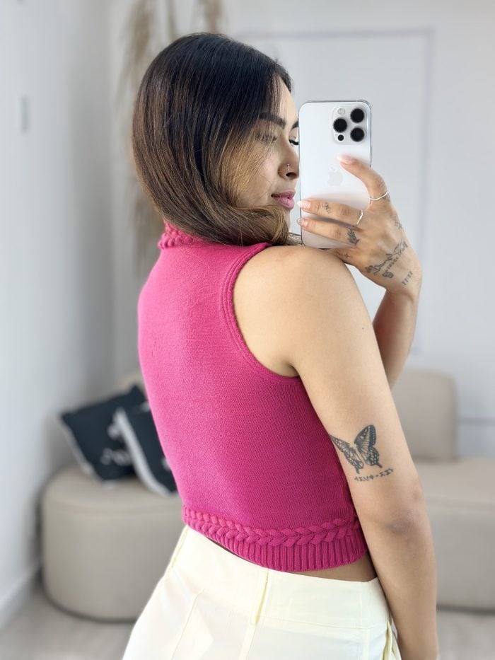 cropped modal golinha trançado rosa pink 501 cropped modal golinha trançado rosa pink 501