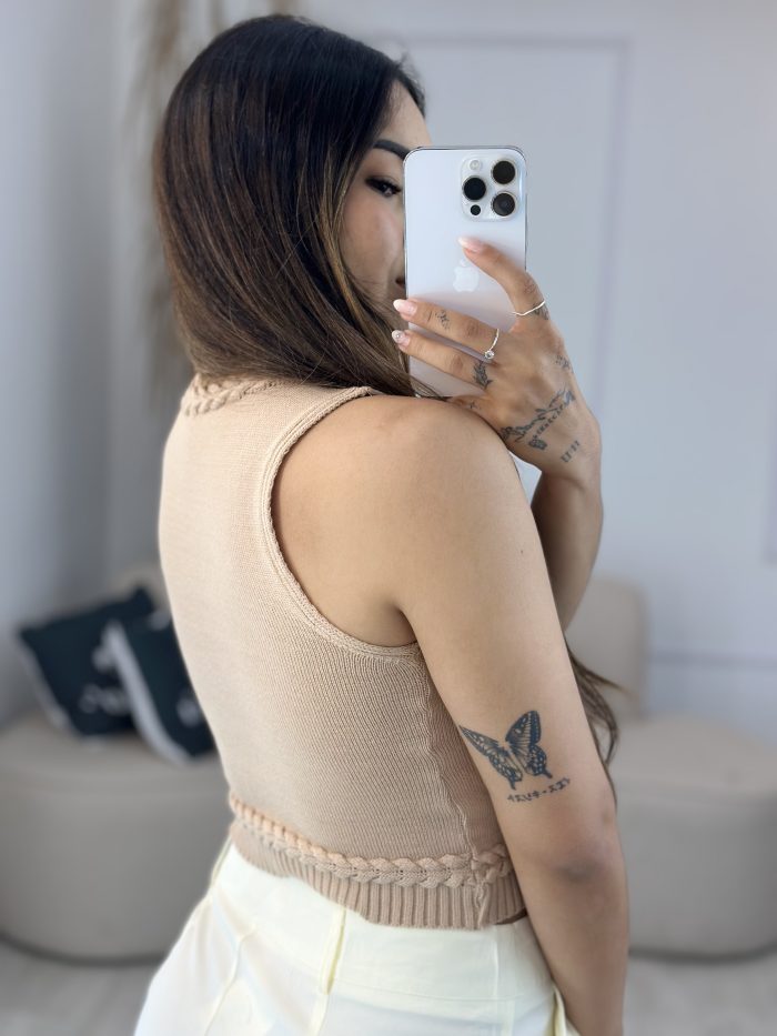 cropped modal golinha trançado nude 504 cropped modal golinha trançado nude 504