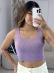 cropped modal regata lilás 477
