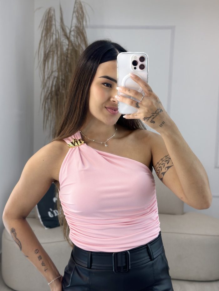 blusa milena rosa bebe com fivela orgânica 375 blusa milena rosa bebe com fivela orgânica 375