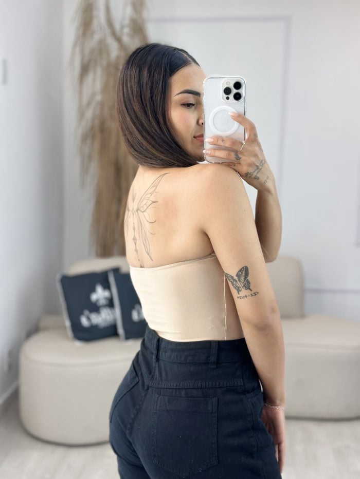cropped corselet com barbatana e bojo nude 363 cropped corselet com barbatana e bojo nude 363