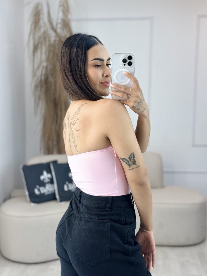 cropped corselet com barbatana e bojo rosa bebe 365 cropped corselet com barbatana e bojo rosa bebe 365