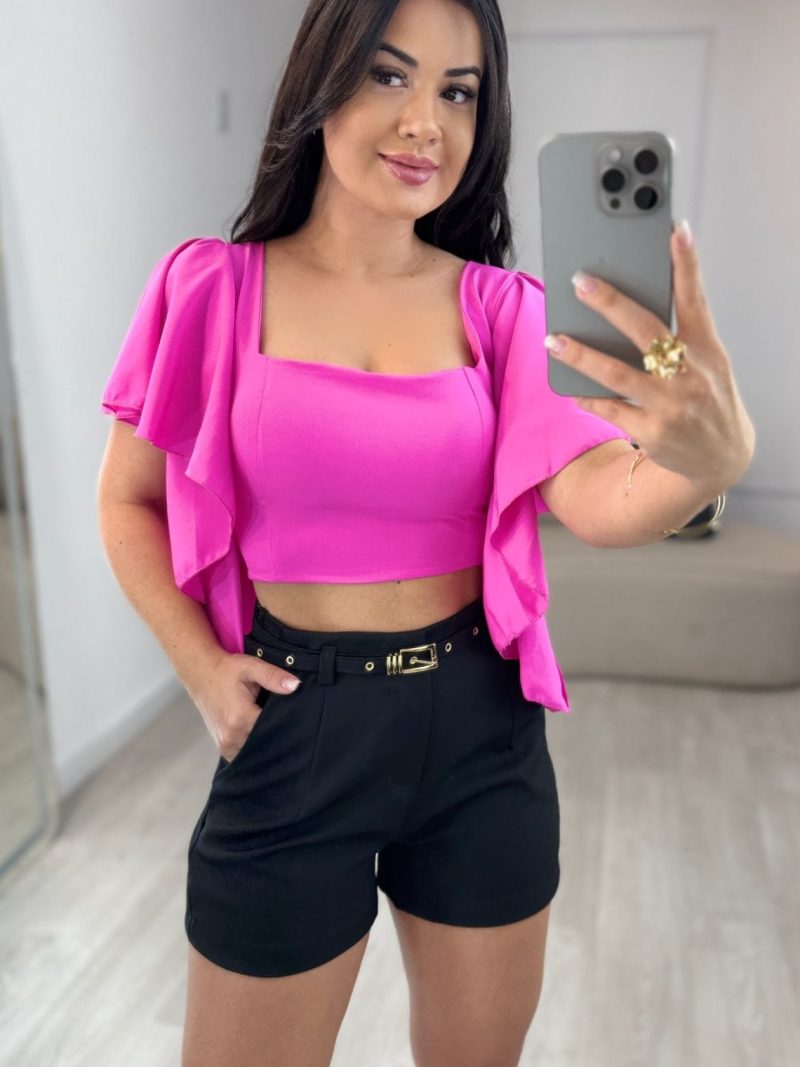 cropped jessica com bojo rosa pink 370