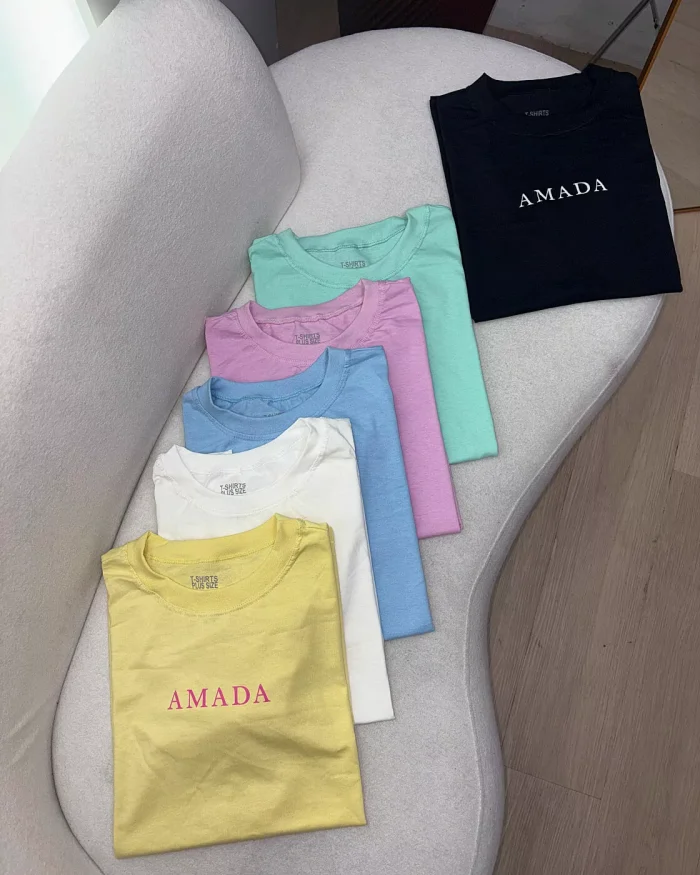 t shirt amada azul 317