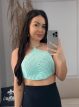 cropped crochê verde 569
