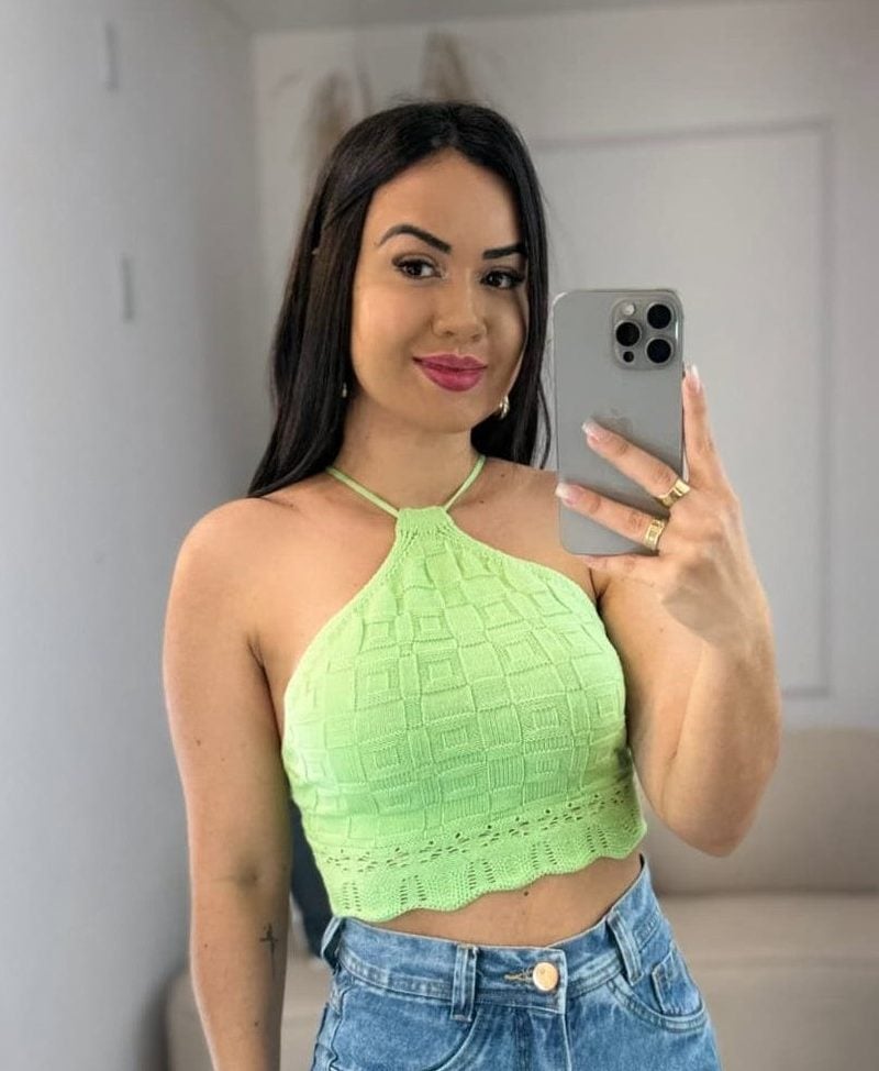 cropped modal costas nua verde claro 498