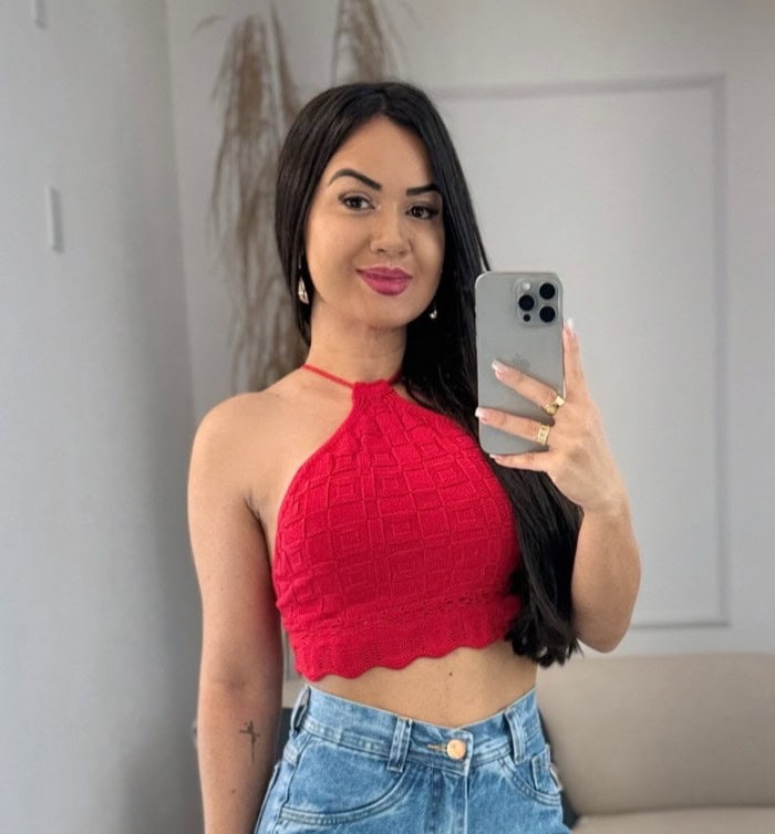 cropped modal costas nua vermelho 493
