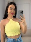 cropped modal costas nua amarelo 496
