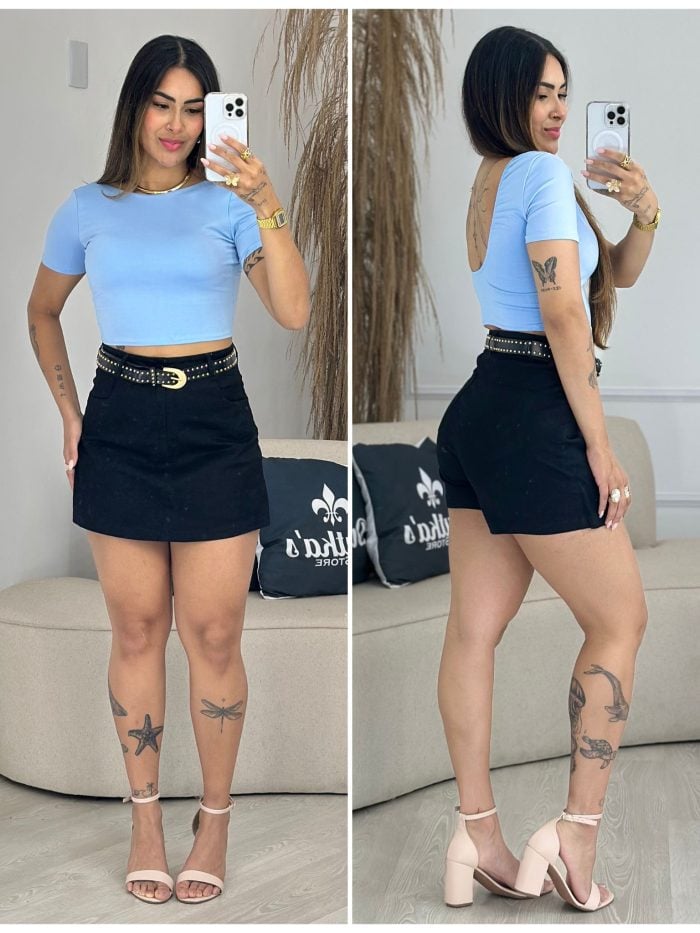 shorts saia preto 934