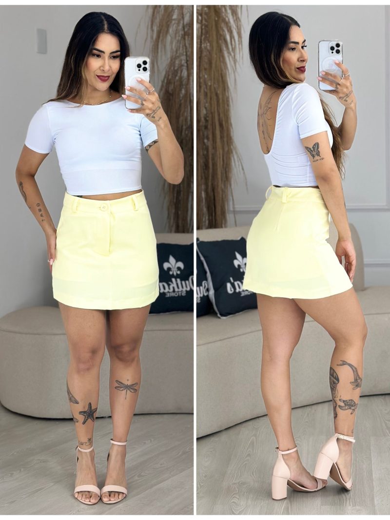 shorts saia alfaiataria azul 922