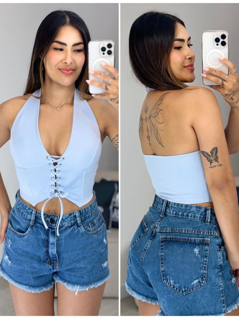 cropped colete vermelho 774