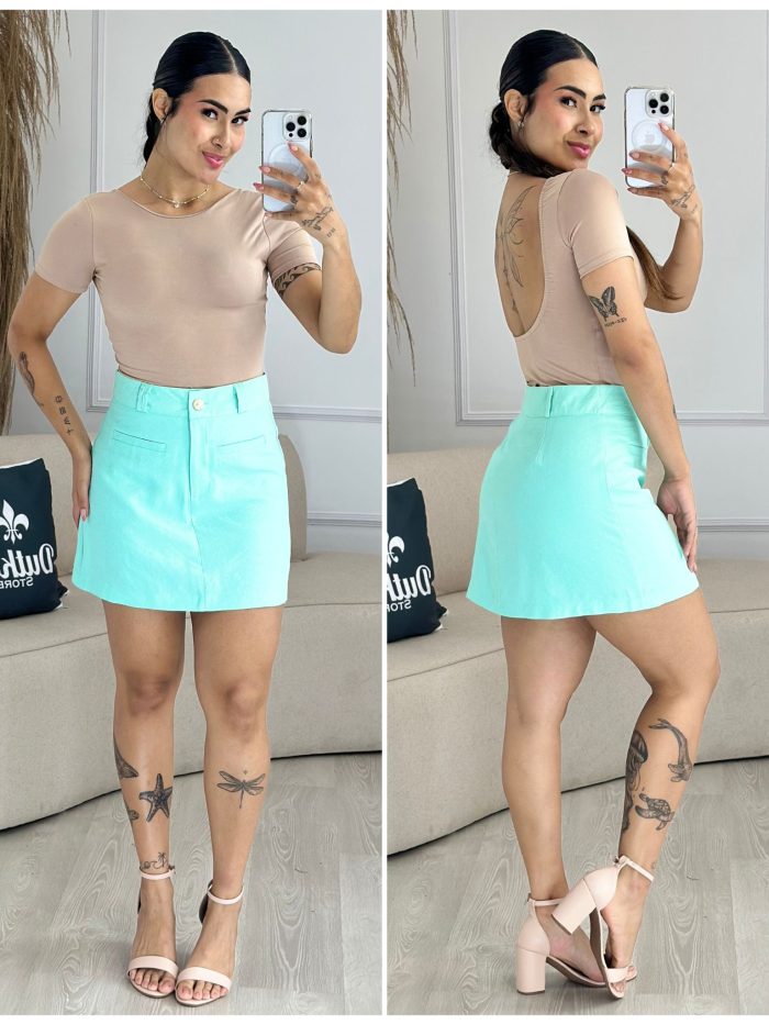 shorts saia marrante verde 1119 shorts saia marrante verde 1119