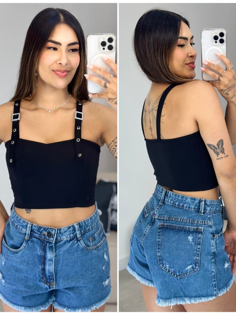 cropped colete rosa 772