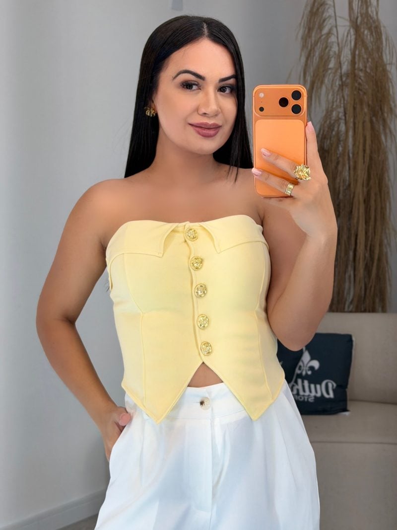 cropped botão preto 783