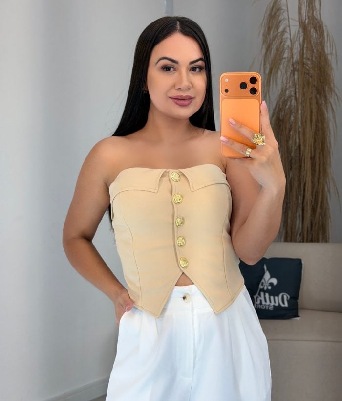cropped botão preto 783