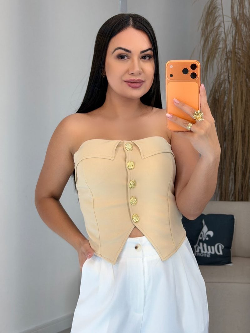 cropped botão preto 783