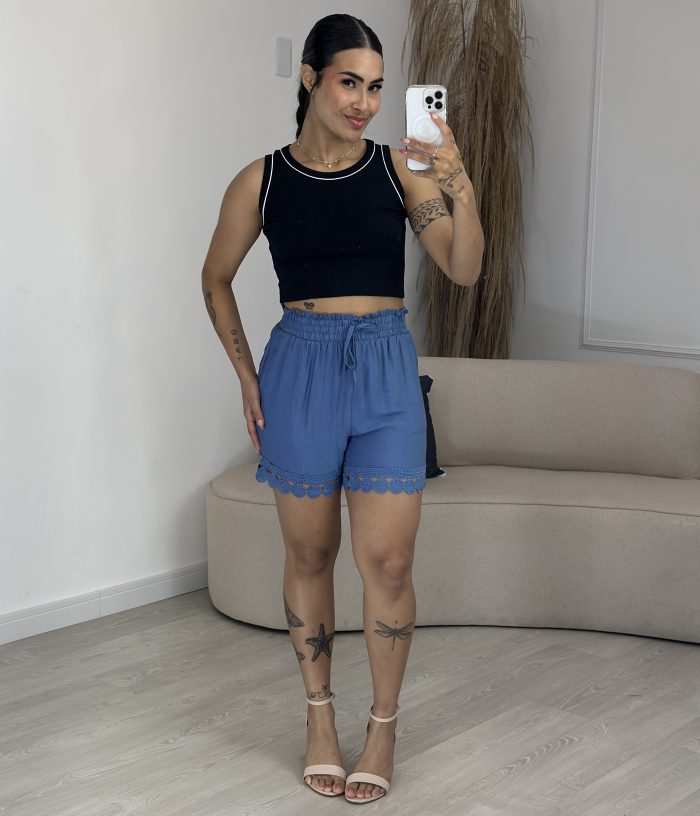 shorts molinho azul 1077 shorts molinho azul 1077