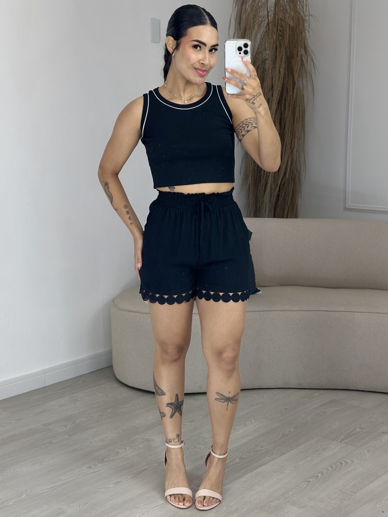shorts molinho azul 1077