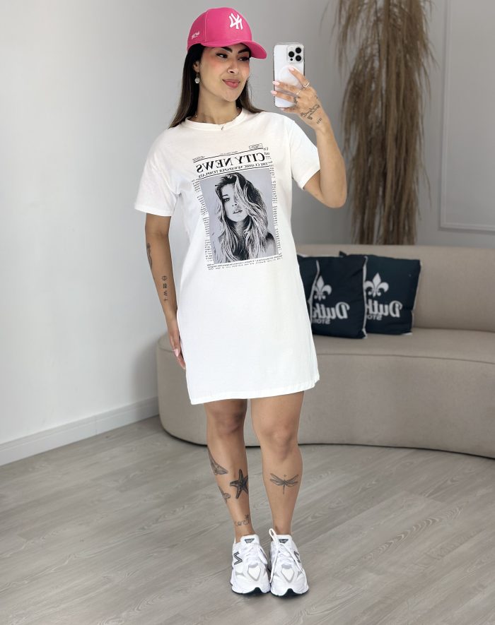 camisetão edna preto 850