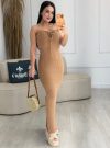 vestido modal furadinho verde 1034