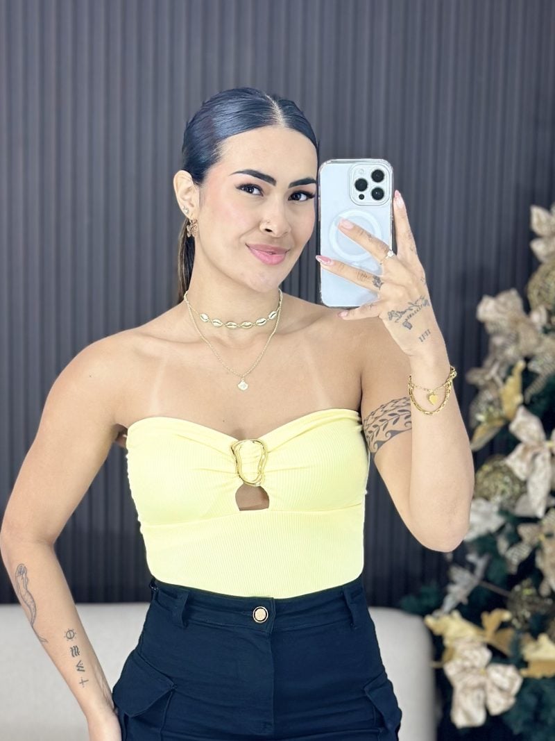 body tomara que caia amarelo 1361