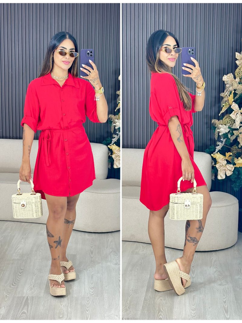 chamise vermelho 1648