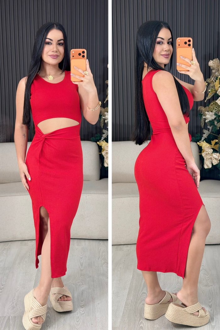 vestido midi transpassado nas costa vermelho 1422 vestido midi transpassado nas costa vermelho 1422