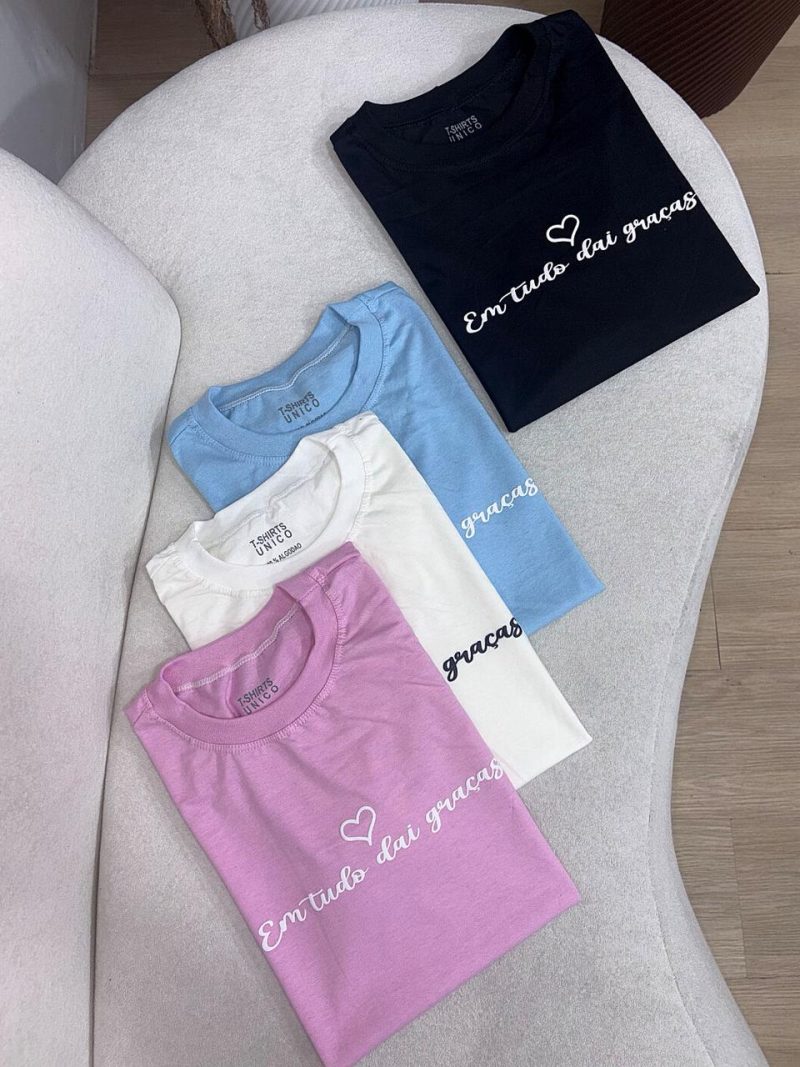 t shirt em tudo dai graça azul bebe 1518