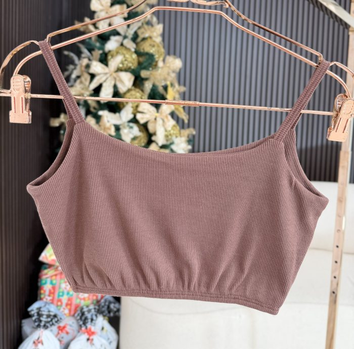 top alcinha canelado marrom 1479 top alcinha canelado marrom 1479