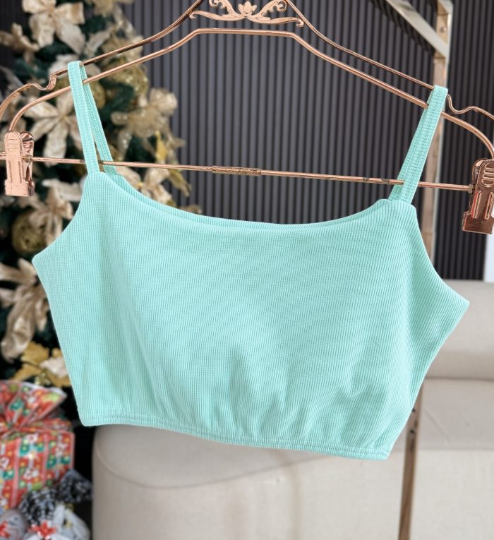 top alcinha canelado verde 1475 top alcinha canelado verde 1475