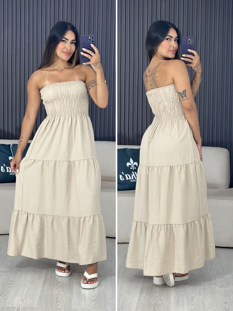 vestido tomara que caia duas marias nude 4036