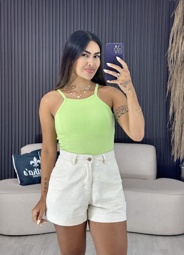 cropped regata com bojo verde 1759