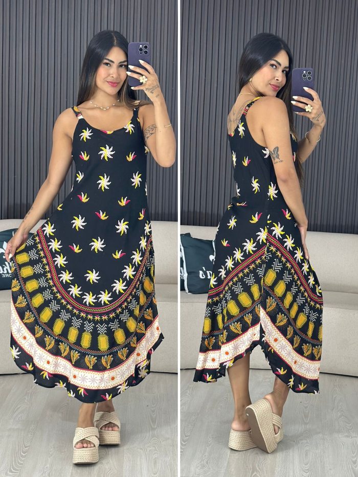 vestido indiano alcinha preto 2001