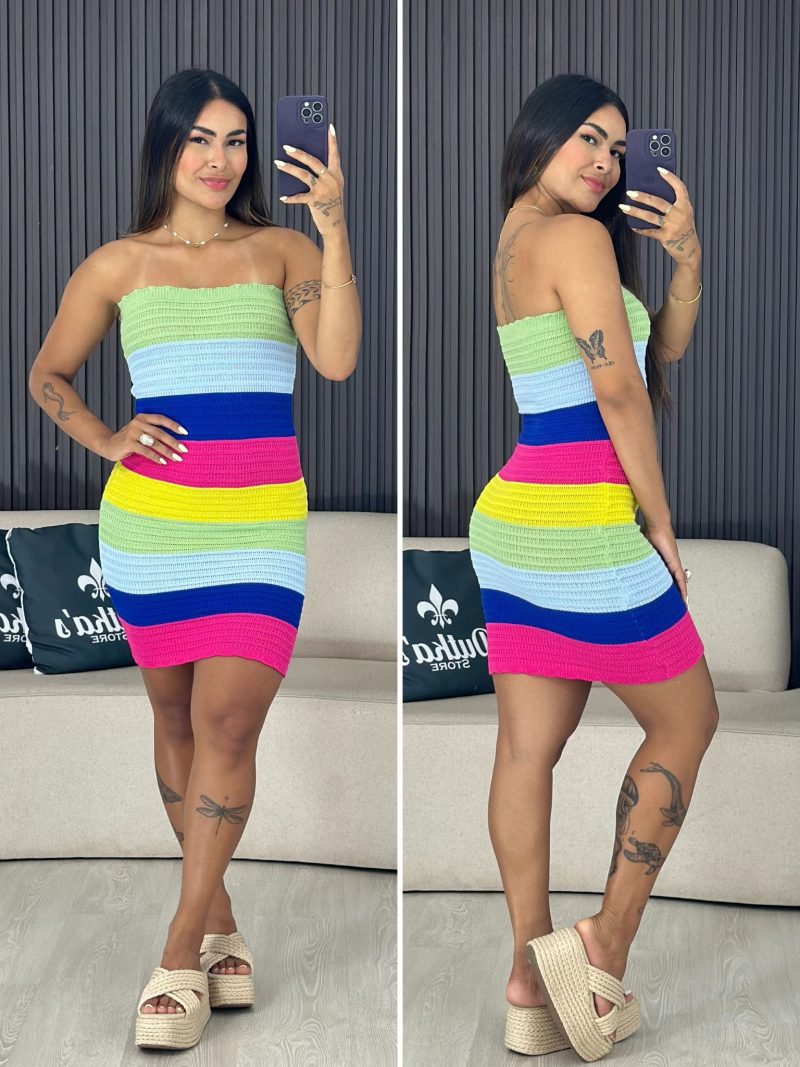 vestido virginia arco iris verde claro 4008