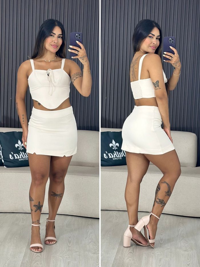 conjunto alfaiataria lila cropped e saia off 4043 conjunto alfaiataria lila cropped e saia off 4043